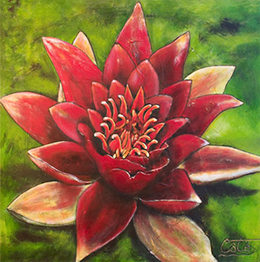 Toile : Lotus - Acrylique - 2006