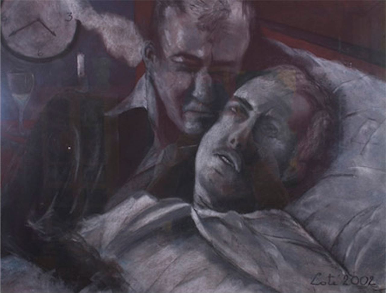 Toile : Détachement - Pastel sec - 2002